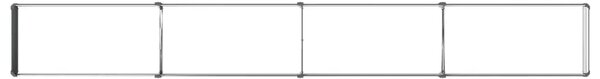 Povišeni vrtni krevet Antracit 320 x 40 x 24 cm - 320 x 40 x 24 cm Antracit