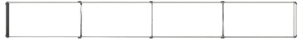 Povišeni vrtni krevet Crna 320 x 40 x 24 cm - 320 x 40 x 24 cm Crna