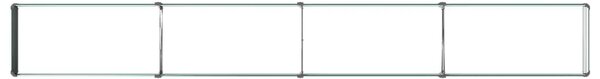 Povišeni vrtni krevet Zelena 320 x 40 x 24 cm - 320 x 40 x 24 cm Zelena