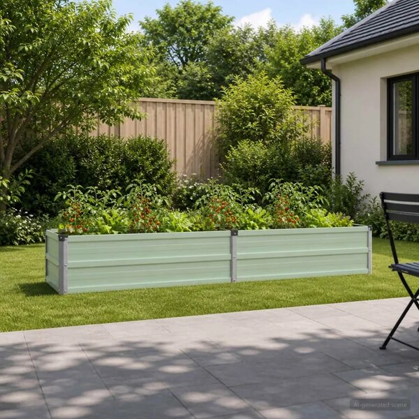 Povišeni vrtni krevet Pastelno zelena 160 x 40 x 24 cm - 160 x 40 x 24 cm Pastelno zelena