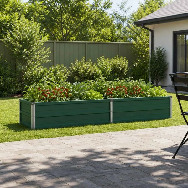 Povišeni vrtni krevet Zelena 160 x 40 x 24 cm - 160 x 40 x 24 cm Zelena