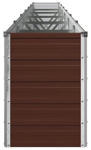 Povišeni vrtni krevet Smeđa 480 x 40 x 55 cm - 480 x 40 x 55 cm Smeđa