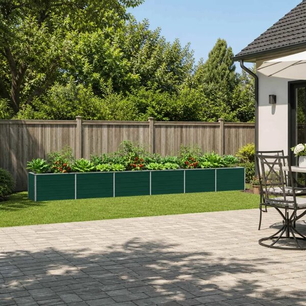 Povišeni vrtni krevet Zelena 480 x 40 x 55 cm - 480 x 40 x 55 cm Zelena