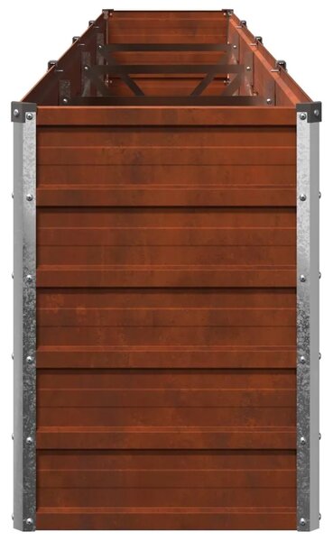 Povišeni vrtni krevet Rđa 320 x 40 x 55 cm corton - 320 x 40 x 55 cm Otporni čelik