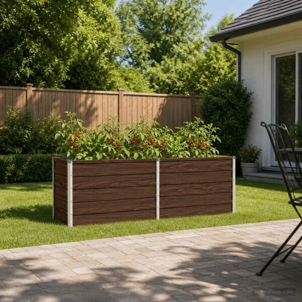 Povišeni vrtni krevet Crna 160 x 40 x 55 cm - 160 x 40 x 55 cm Crna