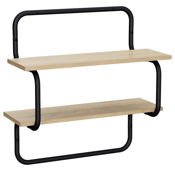 Zidna polica s 2 razine Hrast sonoma 40 x 24 5 x 61 cm - Hrast sonoma 40 cm 2 razine