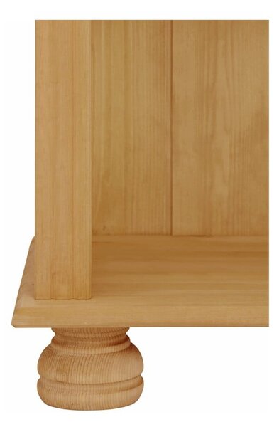 Biblioteka od masivnog bora u prirodnoj boji 77x116 cm Ella – Støraa