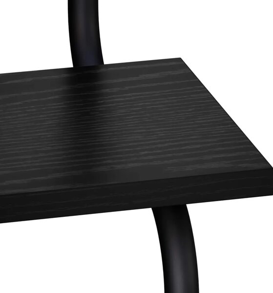 Polica sa 4 nivoa Crni hrast 40 x 24 5 x 104 cm - Crni hrast 40 cm 4 razine