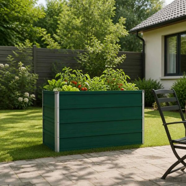 Povišeni vrtni krevet Zelena 100 x 40 x 55 cm - 100 x 40 x 55 cm Zelena