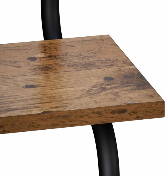 Polica sa 4 nivoa Staro drvo 40 x 24 5 x 104 cm - Staro drvo 40 cm 4 razine