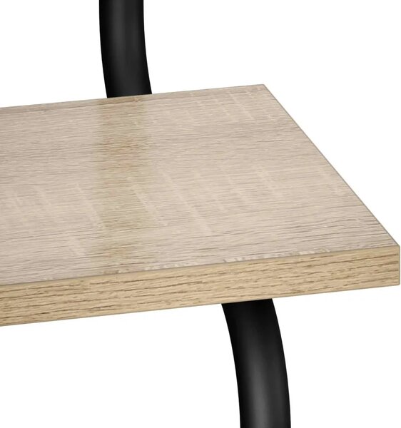Zidna polica s 2 razine Hrast sonoma 40 x 24 5 x 61 cm - Hrast sonoma 40 cm 2 razine