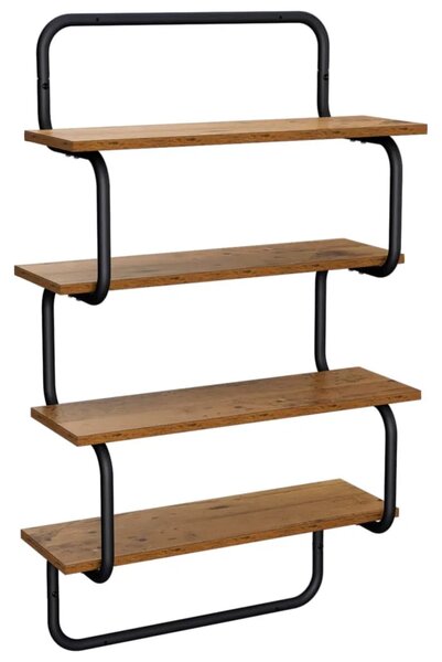 Polica sa 4 nivoa Staro drvo 40 x 24 5 x 104 cm - Staro drvo 40 cm 4 razine