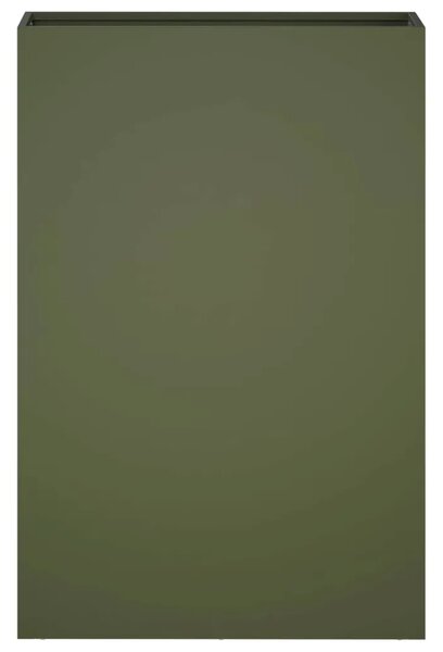 Vrtna saksija Maslinastozelena 50 x 20 x 75 cm Čelična vrata - Maslinastozelena 50 x 20 x 75 cm 1