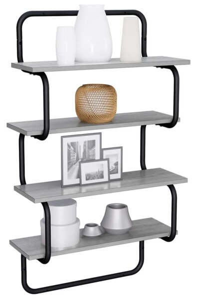 Polica sa 4 nivoa Siva Sonoma 40 x 24 5 x 104 cm - Siva Sonoma 40 cm 4 razine