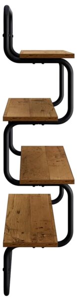 Polica sa 4 nivoa Staro drvo 40 x 24 5 x 104 cm - Staro drvo 40 cm 4 razine
