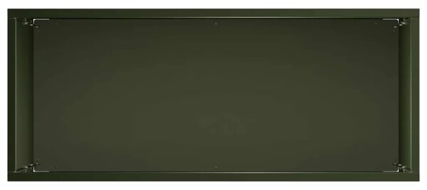 Vrtna saksija Maslinastozelena 50 x 20 x 75 cm Čelična vrata - Maslinastozelena 50 x 20 x 75 cm 1