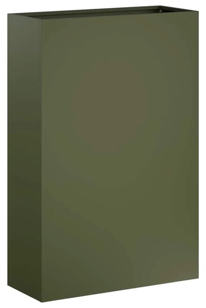 Vrtna saksija Maslinastozelena 50 x 20 x 75 cm Čelična vrata - Maslinastozelena 50 x 20 x 75 cm 1