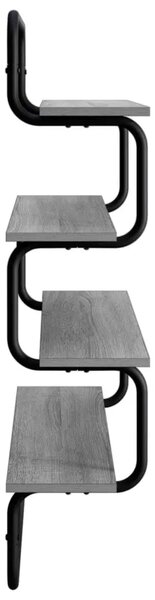 Polica sa 4 nivoa Siva Sonoma 40 x 24 5 x 104 cm - Siva Sonoma 40 cm 4 razine