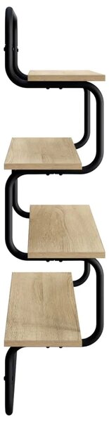 Polica sa 4 nivoa Hrast sonoma 40 x 24 5 x 104 cm - Hrast sonoma 40 cm 4 razine