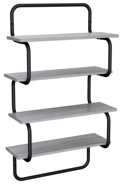 Polica sa 4 nivoa Siva Sonoma 40 x 24 5 x 104 cm - Siva Sonoma 40 cm 4 razine