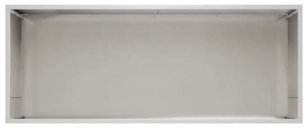 Vrtna saksija Srebrna 100 x 40 x 40 cm Nehrđajući čelik - Nehrđajući čelik 100 x 40 x 40 cm 1