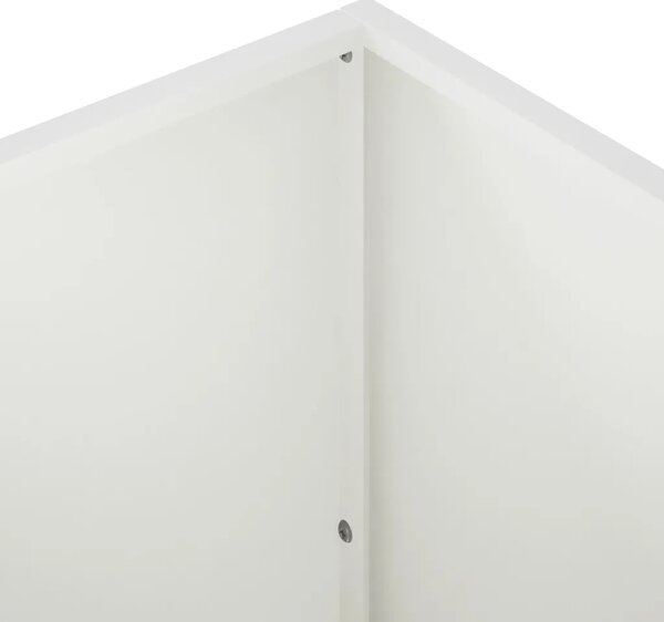 Vrtna saksija 2 kom. Bijela 100 x 40 x 40 cm Čelična vrata - Bijela 100 x 40 x 40 cm 2