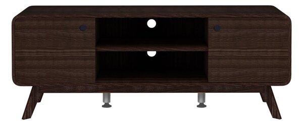 Smeđa TV komoda u dekoru oraha 140x53 cm Caitlin – Støraa