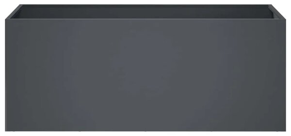 Vrtna saksija 2 kom. Antracit 100 x 40 x 40 cm Čelična vrata - Antracit 100 x 40 x 40 cm 2