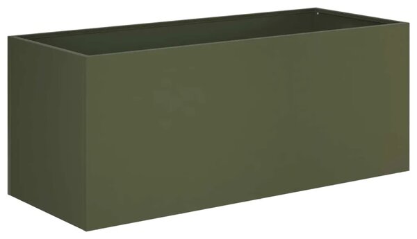 Vrtna saksija 2 kom. Maslinastozelena 100 x 40 x 40 cm - Maslinastozelena 100 x 40 x 40 cm 2