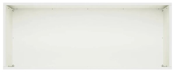 Vrtna saksija 2 kom. Bijela 100 x 40 x 40 cm Čelična vrata - Bijela 100 x 40 x 40 cm 2