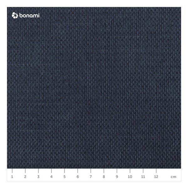 Tamno plavi tapecirani bračni krevet s prostorom za pohranu s podnicom 180x200 cm Lupine – Micadoni