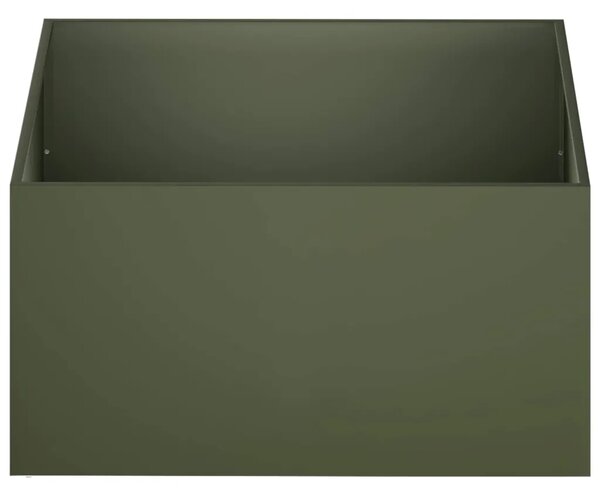 Vrtna saksija 2 kom. Maslinastozelena 100 x 100 x 40 cm - Maslinastozelena 100 x 100 x 40 cm 2