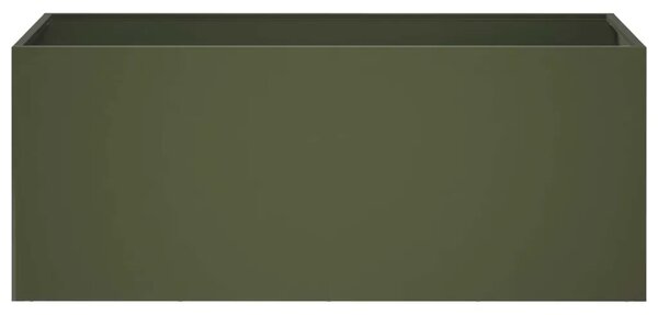 Vrtna saksija 2 kom. Maslinastozelena 100 x 40 x 40 cm - Maslinastozelena 100 x 40 x 40 cm 2