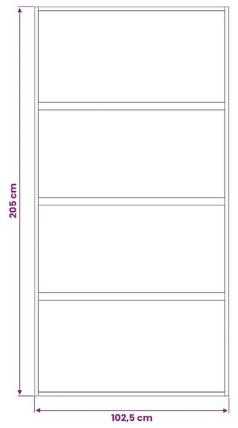 Klizna vrata 102.5 x 205 cm Kaljeno Staklo i Aluminij - Crna 102 5 x 205 cm Tamno prozirno