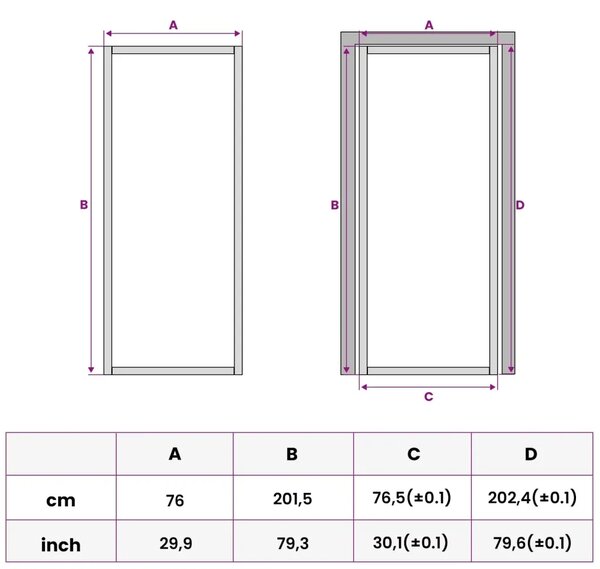 Unutarnja vrata 76 x 201 5 cm Kaljeno Staklo i Aluminij - Crna 76 x 201 5 cm 3 vodoravne šipke