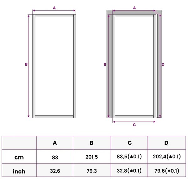 Unutarnja vrata 83 x 201 5 cm Kaljeno Staklo i Aluminij - Crna 83 x 201 5 cm 3 vodoravne šipke