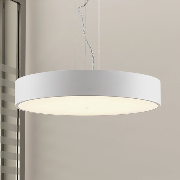 Arcchio LED viseća svjetiljka Noabelle, Ø 60 cm, bijela, metalna, prigušiva, Bijela, Kuhinja, Metal