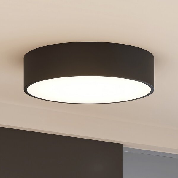 Arcchio LED stropna svjetiljka Noabelle, Ø 40 cm, crna, metal, prigušiva, Crno, Kuhinja, Metal