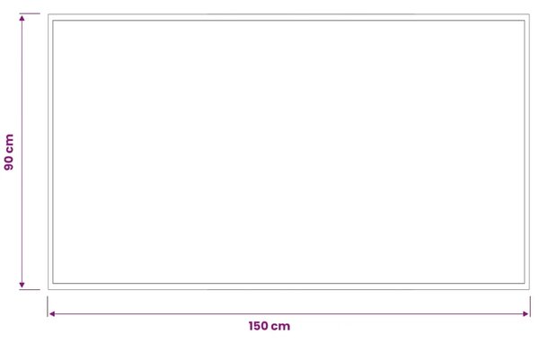 Otirač Svjetlosiva 150 x 90 cm 100 % poliamid Mogu se prati - Svjetlosiva 90 x 150 cm