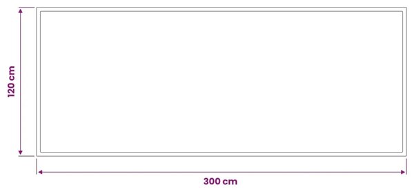 Otirač Svjetlosiva 300 x 120 cm 100 % poliamid - Svjetlosiva 120 x 300 cm