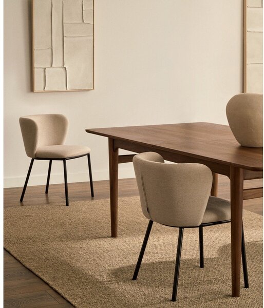 Smeđe-sivi tepih 200x300 cm Galinda – Kave Home