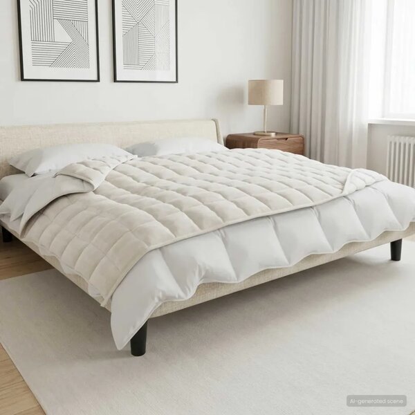 Težak pokrivač Bijela 120 x 180 cm 5 kg 100% Pamuk 205T - Bijela 120 x 180 cm 5 kg