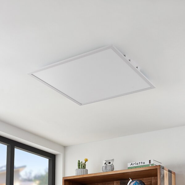 Lindby LED panel Quais, 60 x cm, bijela, aluminij, 4.000K, Bijela, Kuhinja, Aluminij
