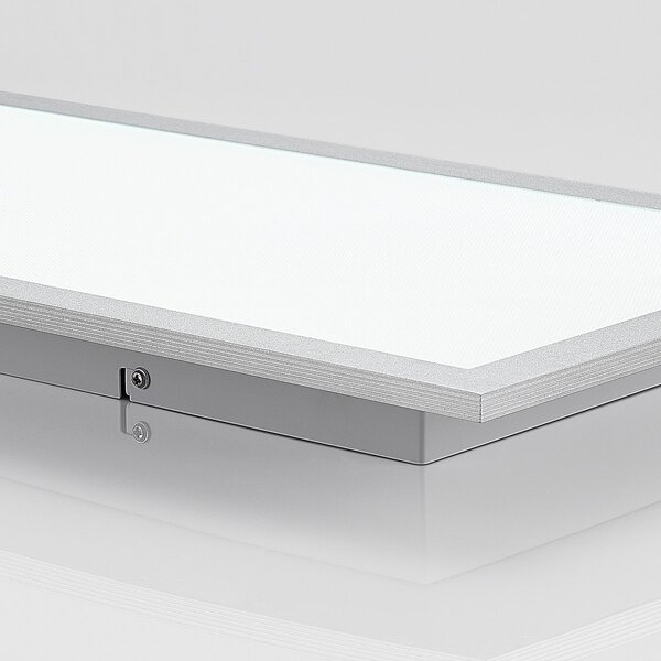PRIOS Prios LED panel Gelora, 80 cm, 4.000 K, srebrna, aluminij, Bijela, Kuhinja, Plastika