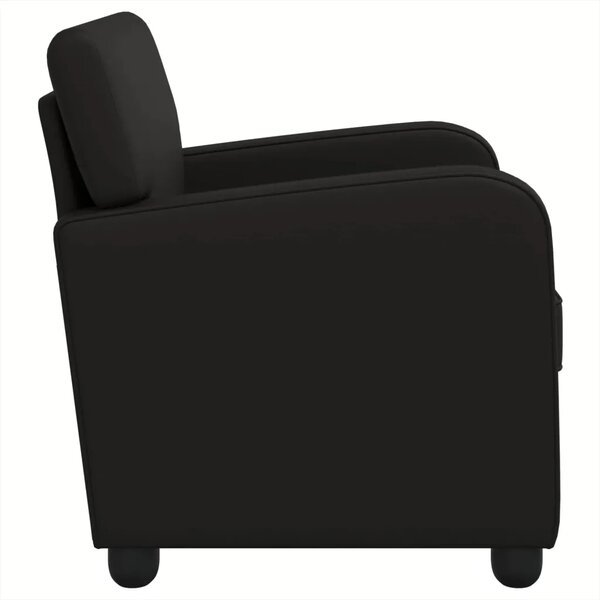 Fotelja Crna Umjetna koža - Crna
