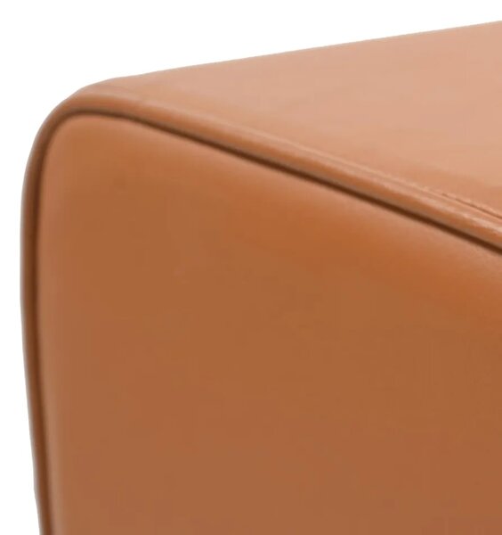 Klupa Smeđa 110 x 30 x 45 cm Prava koža - Smeđa