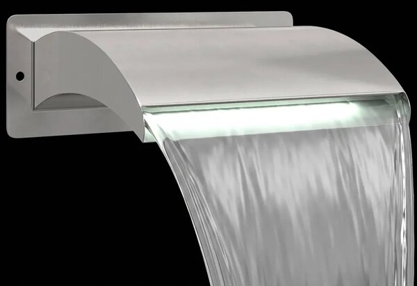Vodopad za bazen s LED svjetlom Nehrđajući čelik 304 - s LED svjetlima