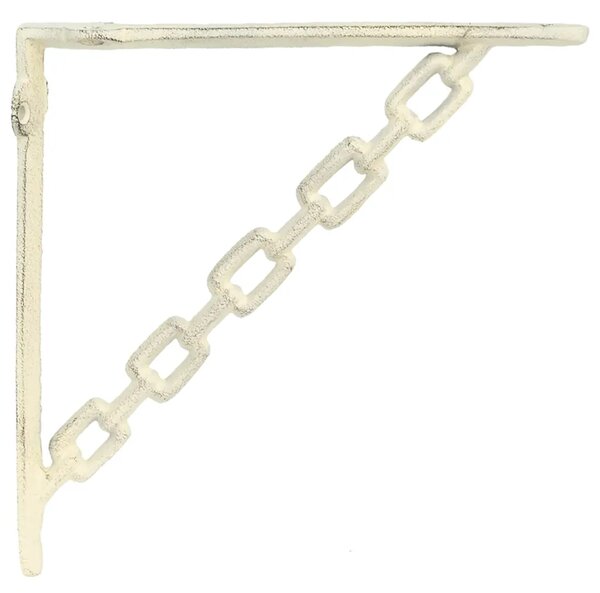 Nosači za zidne police 12 kom. Antič White 10.5 x 10.5 x 3 cm - antično bijela 10 x 10 cm 12