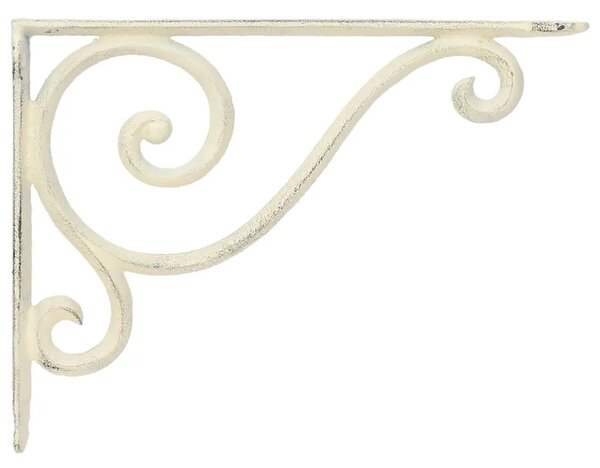 Nosači za zidne police 12 kom. Antič White 23.5 x 28 x 3.5 cm - antično bijela 23 x 27.5 x 2 cm 12