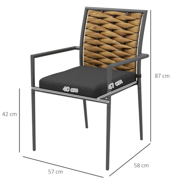 Vanjske stolice 57 x 58 x 87 cm